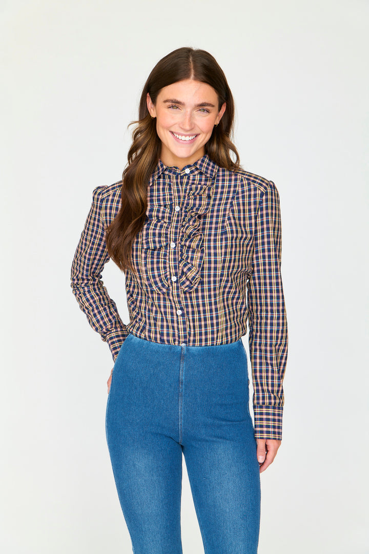 Denim Field Legging Extra Small / Light Indigo